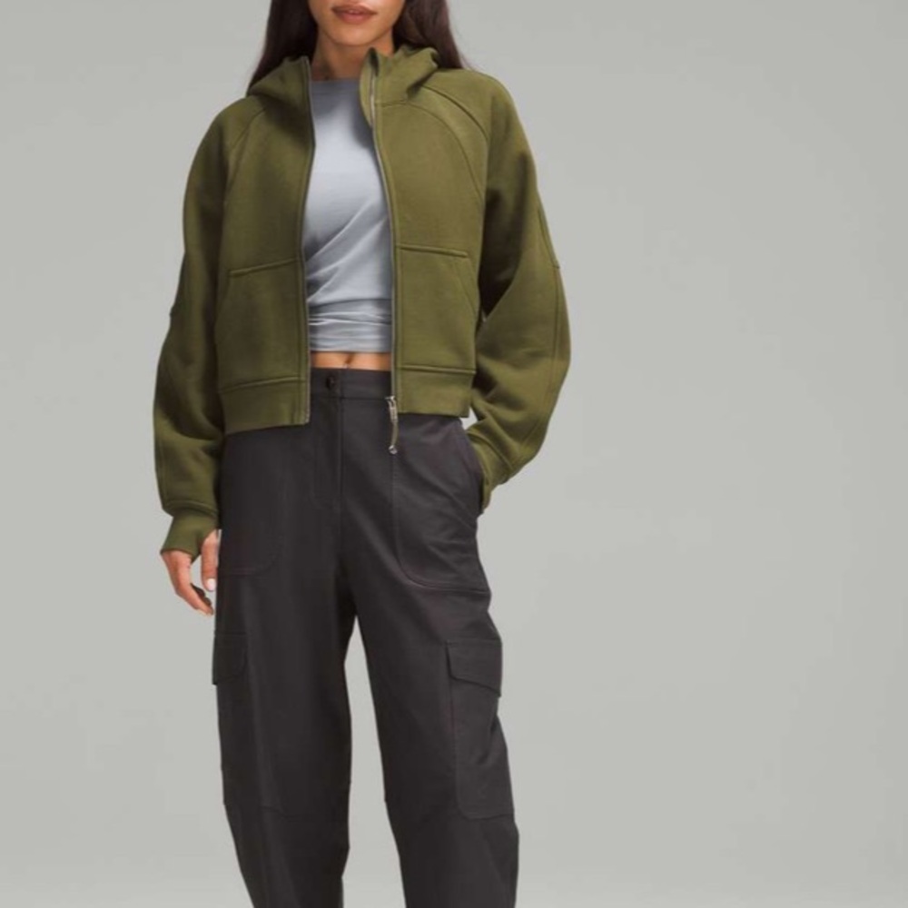 Lululemon Scuba Oversized Full-Zip Hoodie Ether Green Size XS/S - Picture 2 of 16